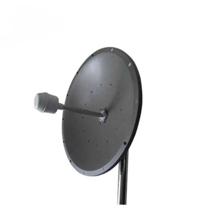 

1700-4200MHz 4G 5G 2x24dbi wifi router outdoor MIMO dish communication antenna with black feeder