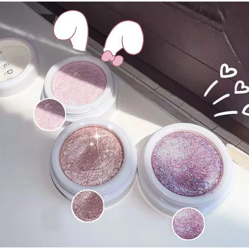 Палитра монохромных теней для век с блестящими бриллиантами блестящие тени