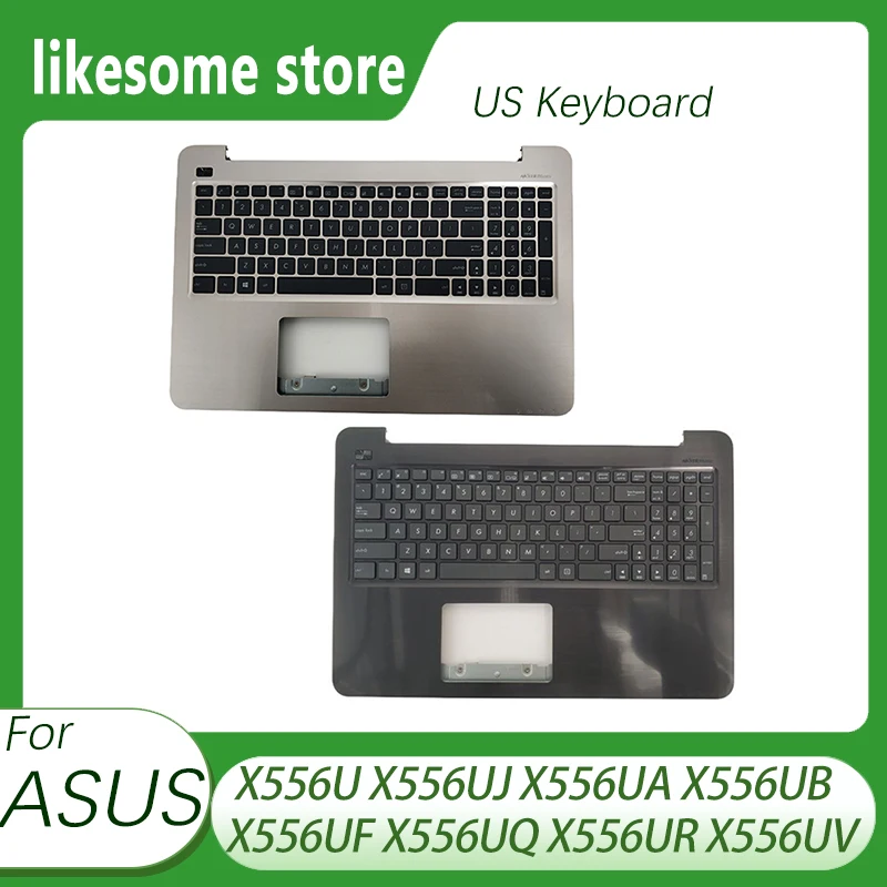 

Laptop US Keyboard For ASUS X556U X556UJ X556UA X556UB X556UF X556UQ X556UR X556UV Computer Keyboard Replacement Plamrest Cover