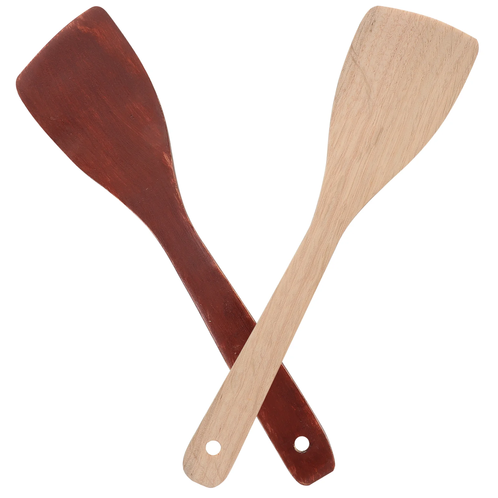 

2pcs Non-Stick Spatula Wood Practical Cooking Tool Kitchenware Spades for Home Restaurant