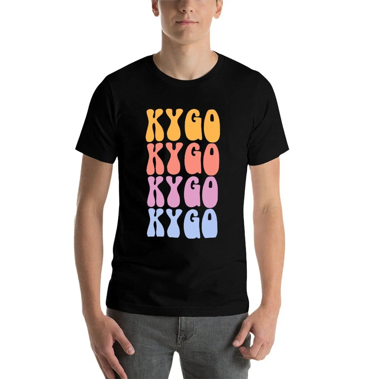 Фото Футболка Kygo Vibes Basic Regular Fit, повседневная футболка стандартного кроя №4