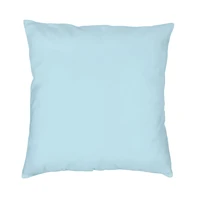 2022 new popular mint aqua blue solid color square pillowcase polyester invisible zipper bed sofa living room car office 18x18