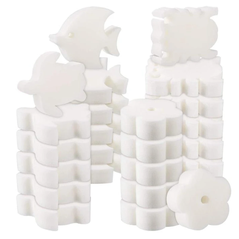 

24 Pieces Oil Absorbing Scum Sponge For Hot Tub,Swimming Pool And Spa,Flower Shaped,Spider,Tortoise,Fish,For Clean Scum