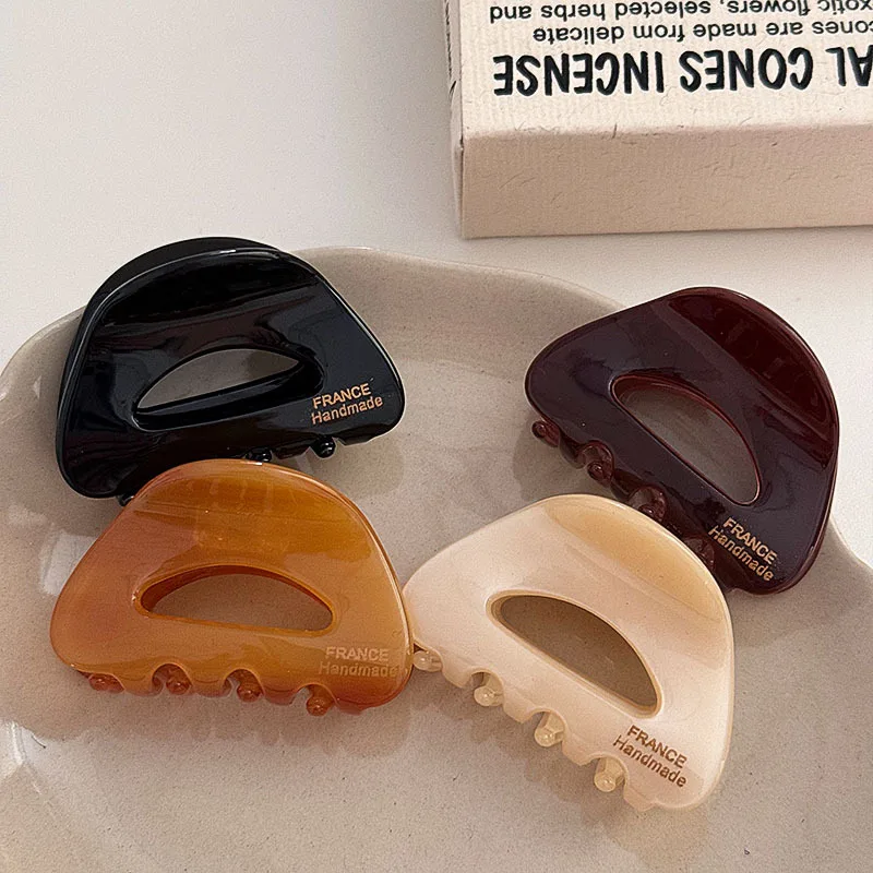 Женская Изысканная версия Золотая этикетка маленькая полукруглая ацетатная