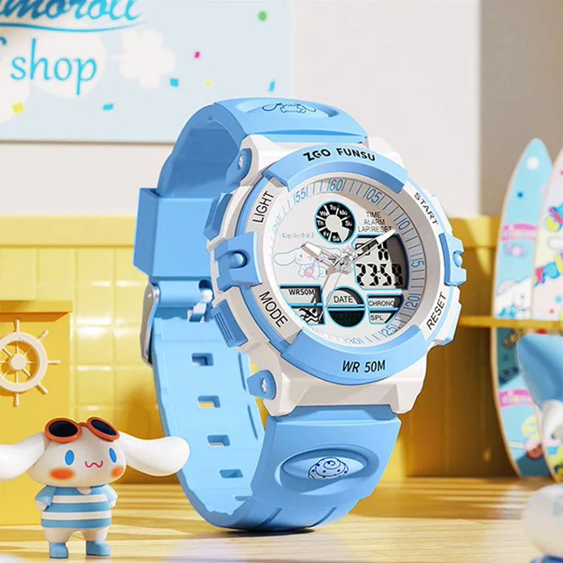 

Kawaii Sanrio Anime My Melody Wristwatch Cinnamoroll Badbadtz-maru Cute Cartoon Girls Student Birthday Gifts Utility Watertight