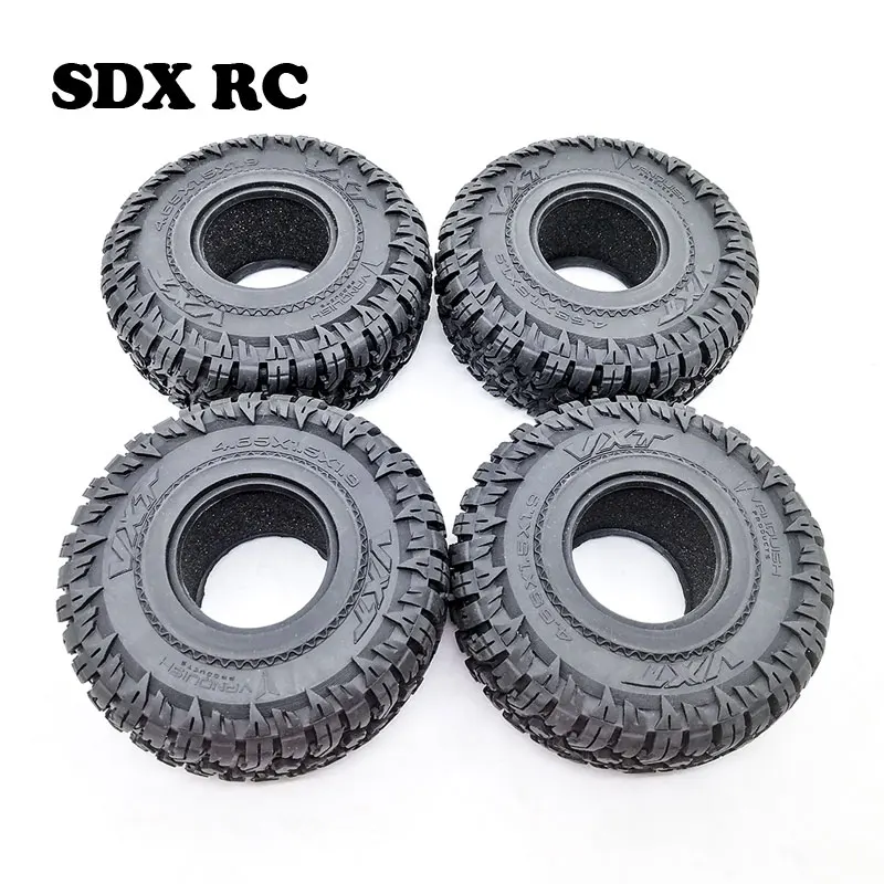 

4PCS 118MM 1.9" Rubber Rocks Tyres / Tires for 1:10 RC Rock Crawler car for Axial SCX10 90047 D90 D110 TF2 TRX-4