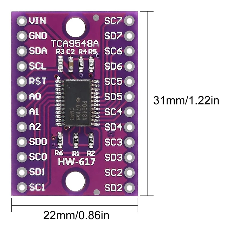 Плата мультиплексора TCA9548A I2C IIC модуль 8-канальная расширения для Ardu Ino 10 шт. |