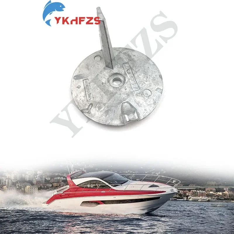 Фото Анод из цинка для трим-табов лодочного мотора Yamaha 25HP 30HP 40HP 50HP, аналог Sierra 18-6096 67C-45371-00 №2