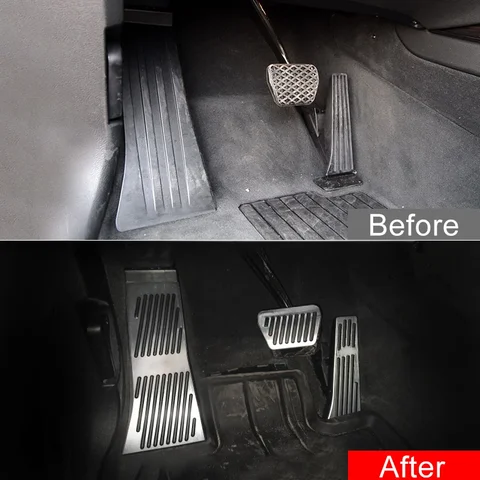 Автомобильные аксессуары для BMW X5 X6 E70 E71 E72 F15 F16 F85 F86, алюминиевая подставка для ног, педаль акселератора, тормозные педали, противоскользящие накладки