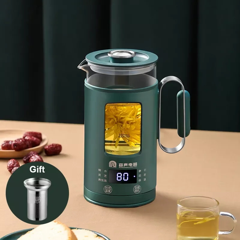 Kettle Protable Health Pot Multifunction Tea Pot With Filter Stainless Steel Health Cup Glass Warm Water Boiler