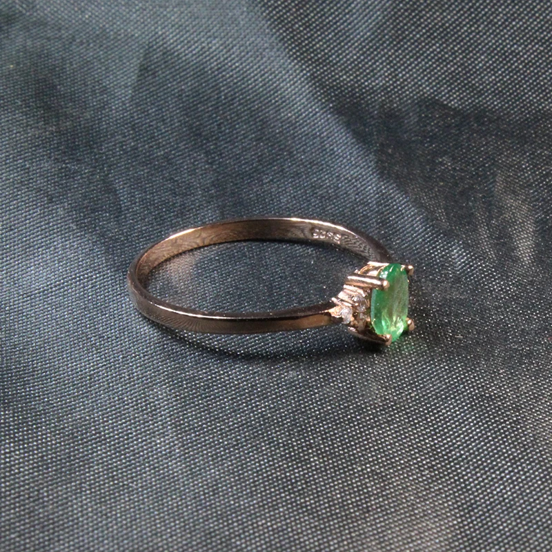 Ювелирные изделия CoLife 100% натуральное Изумрудное кольцо для помолвки 4*6 мм