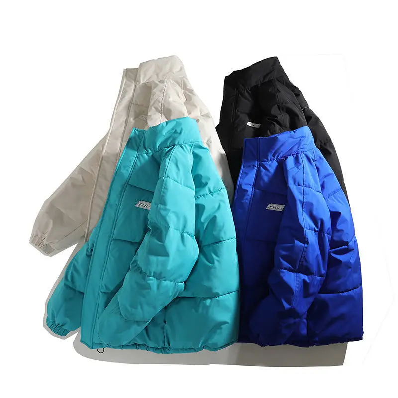 Autumn and Winter Clothes 2023 Down Cotton Jacket Women Stand Collar Cotton Jackets Korean Version Thickened Coats Female