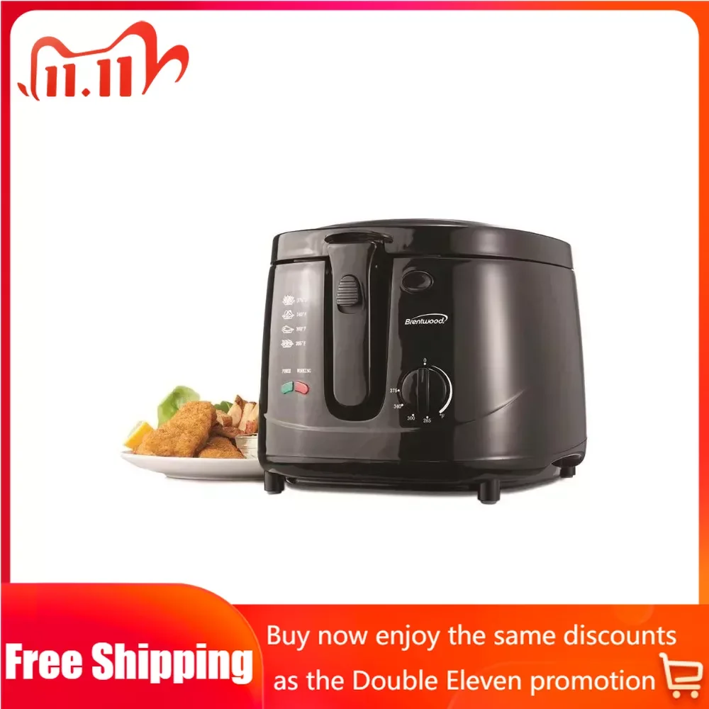 

Electric Deep Fryer Black Cereal Puffing Machine Deepfrier Fryers Oil Frying Cooking Appliances Kitchen