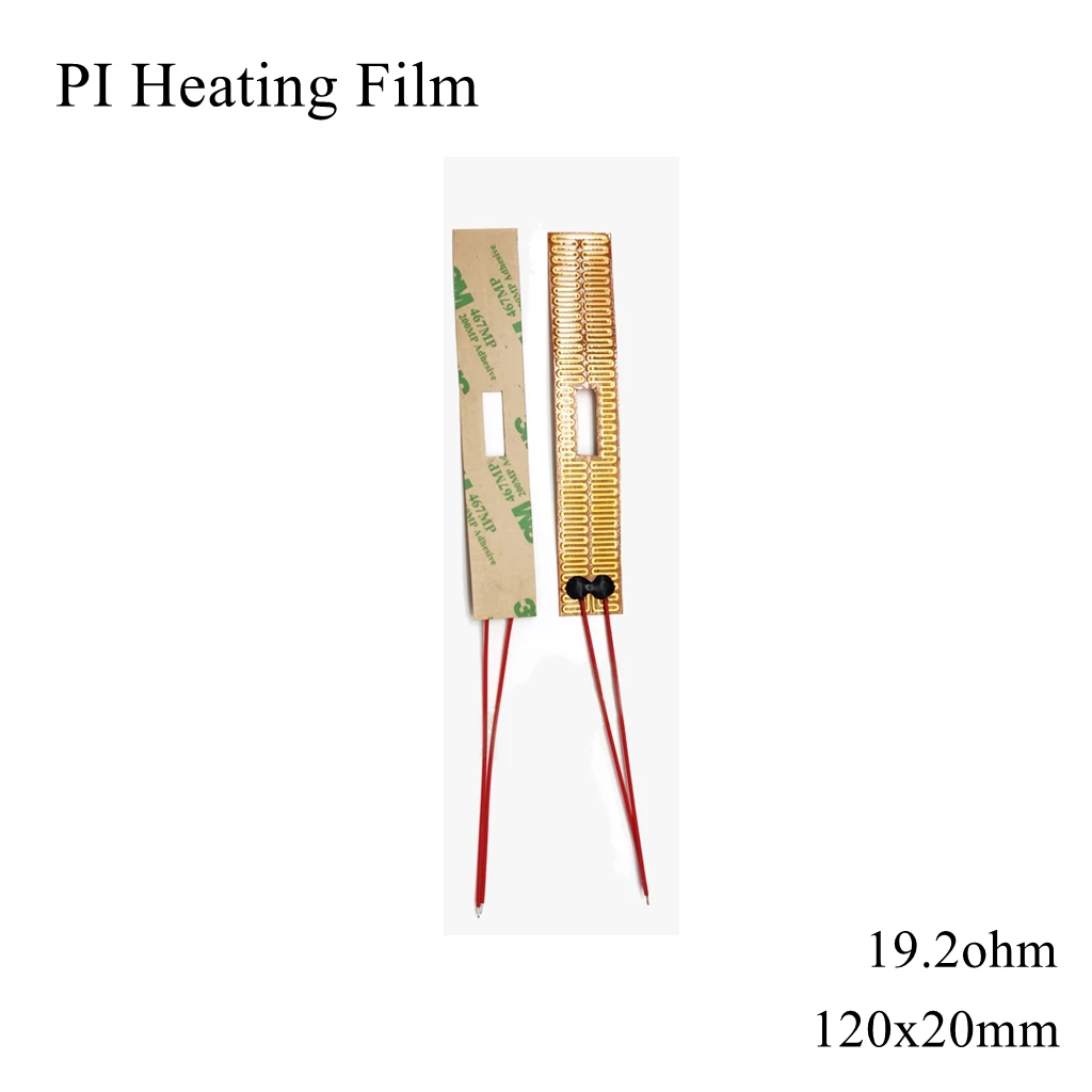 

120x20mm 5V 12V 24V 110V 220V PI Heating Film Polyimide Adhesive Electric Heater Plate Panel Pad Mat Fuel Foil Oil Engine Tank