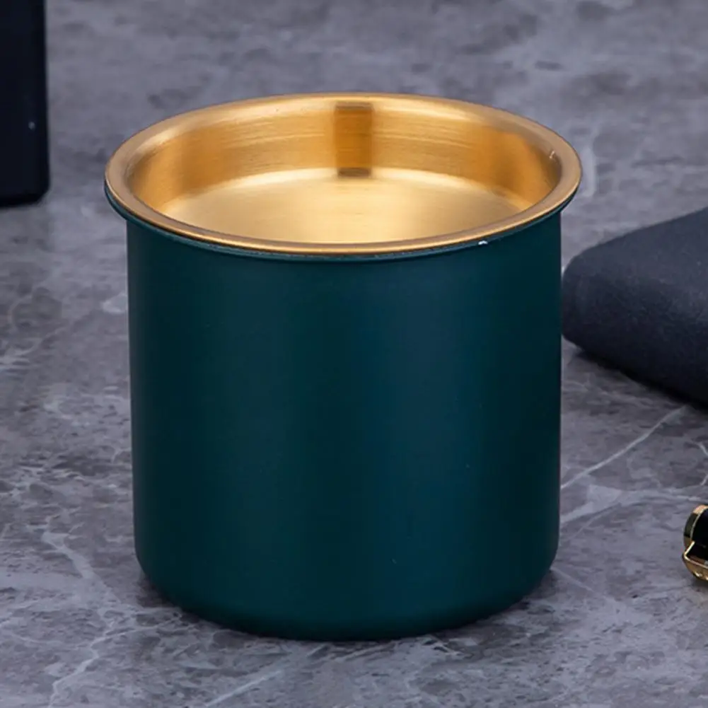 Ashtray Windproof Ash Tray Stainless Steel for Home Smokeless Funnel Design Elegant Table |