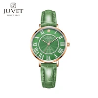 juvet womens watches top brand luxury waterproof watch fashion ladies cowhide strap wristwatch casual quartz clock reloj mujer