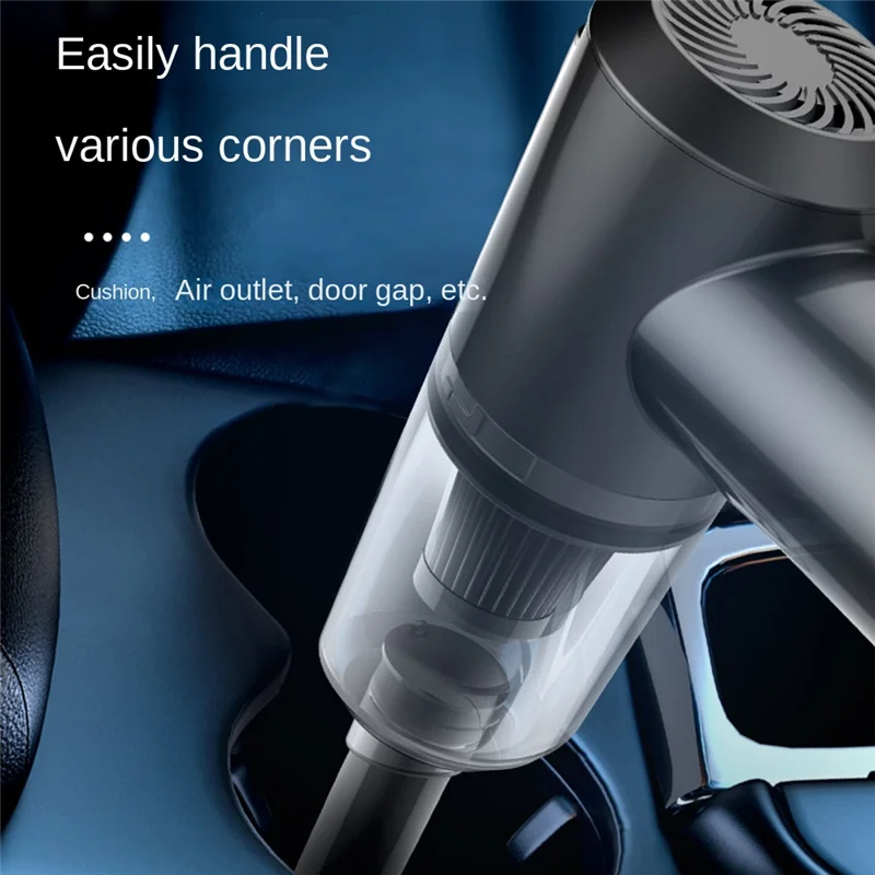 

Portable Wet and Dry Car Vacuum Cleaner for Home Appliance 120W Power 9000Pa Suction Wireless Cleaning Appliances White