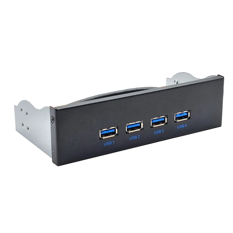 

1 шт. панель оптического привода, 4-портовый USB Оптический привод 4X USB3.2 GEN2, 3,5-дюймовый 3,5-дюймовый концентратор 19PIN на C-порт, прямой и обратный ...