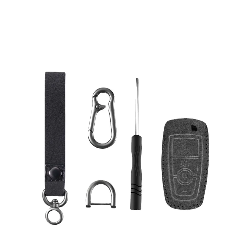 

For Ford Explorer edge mondeo Taurus Focus Alcantara suede key cover high-grade all-inclusive key shell
