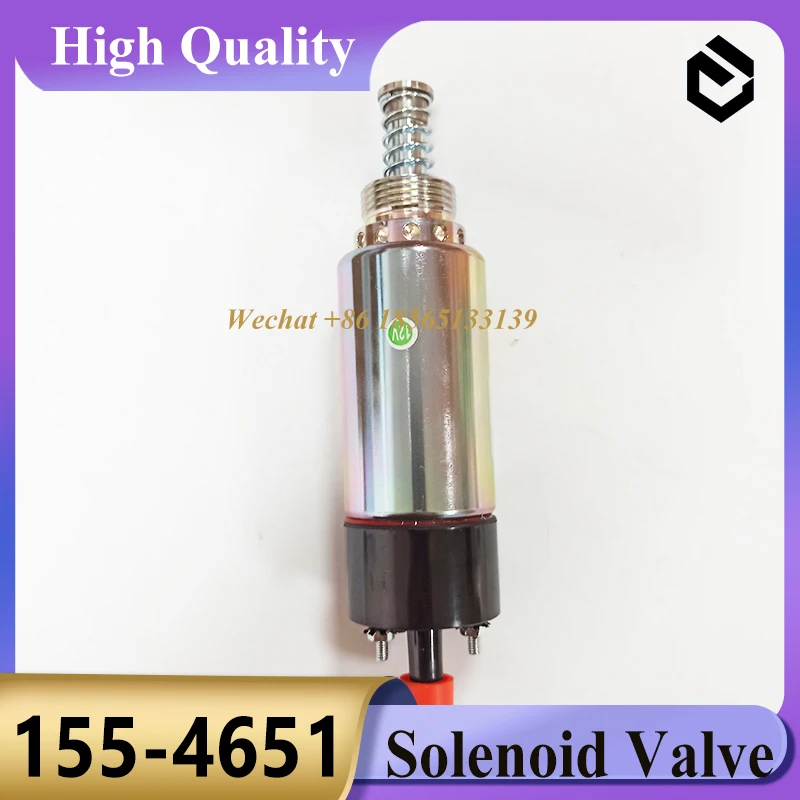 155-4651 1554651 Соленоид остановки клапана для двигателя CAT 3116 3126 детали экскаватора