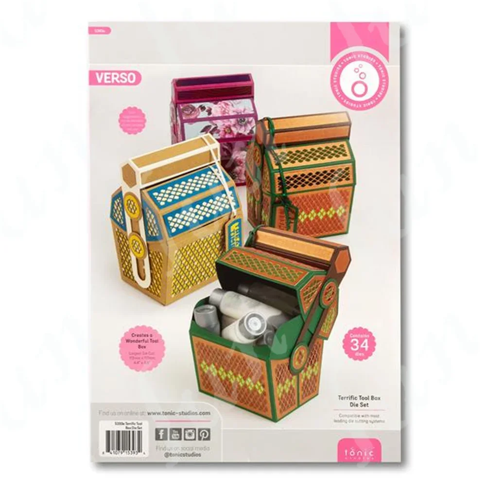 

2023 New Metal Cutting Dies Sets for DIY Craft Making Greeting Card Scrapbooking Decoration Terrific Tool Box Die Cuts Set