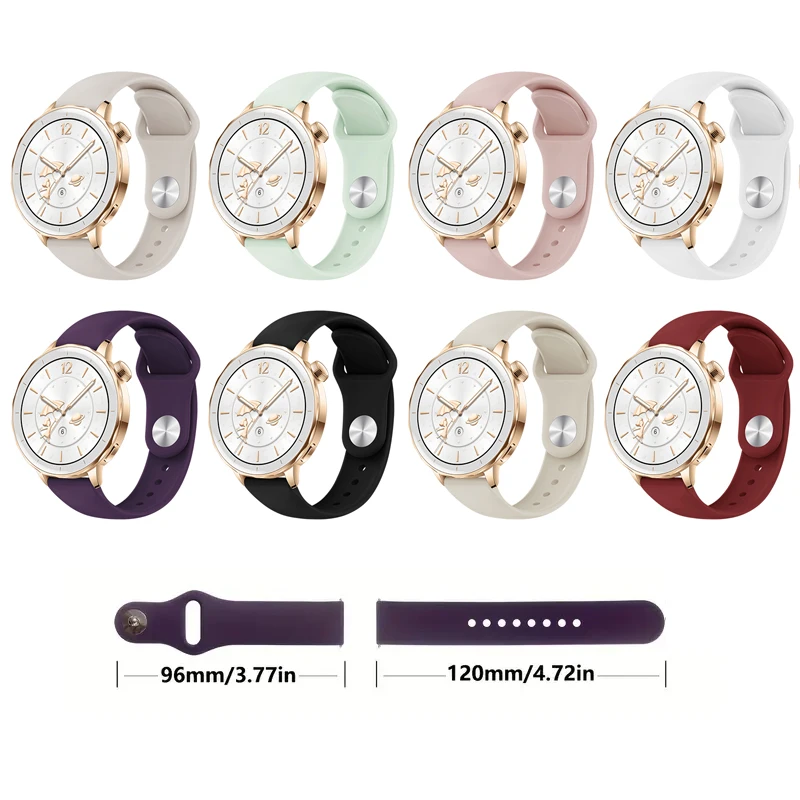 Силиконовый ремешок 18 мм, 20 мм, 22 мм для Huawei Watch GT65 GT4 41 мм 46 ммGT5 Pro 46 мм 42 мм Спортивный браслет для Huawei Watch 4 3Pro Band (art.: 3920d467dbdf8) - 3920d467dbdf8