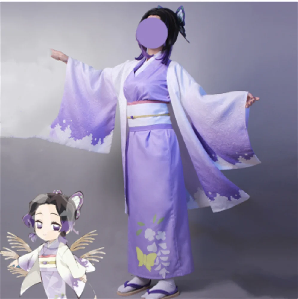 Женский костюм для косплея кимоно с Луной из аниме рассекающий демонов платье +