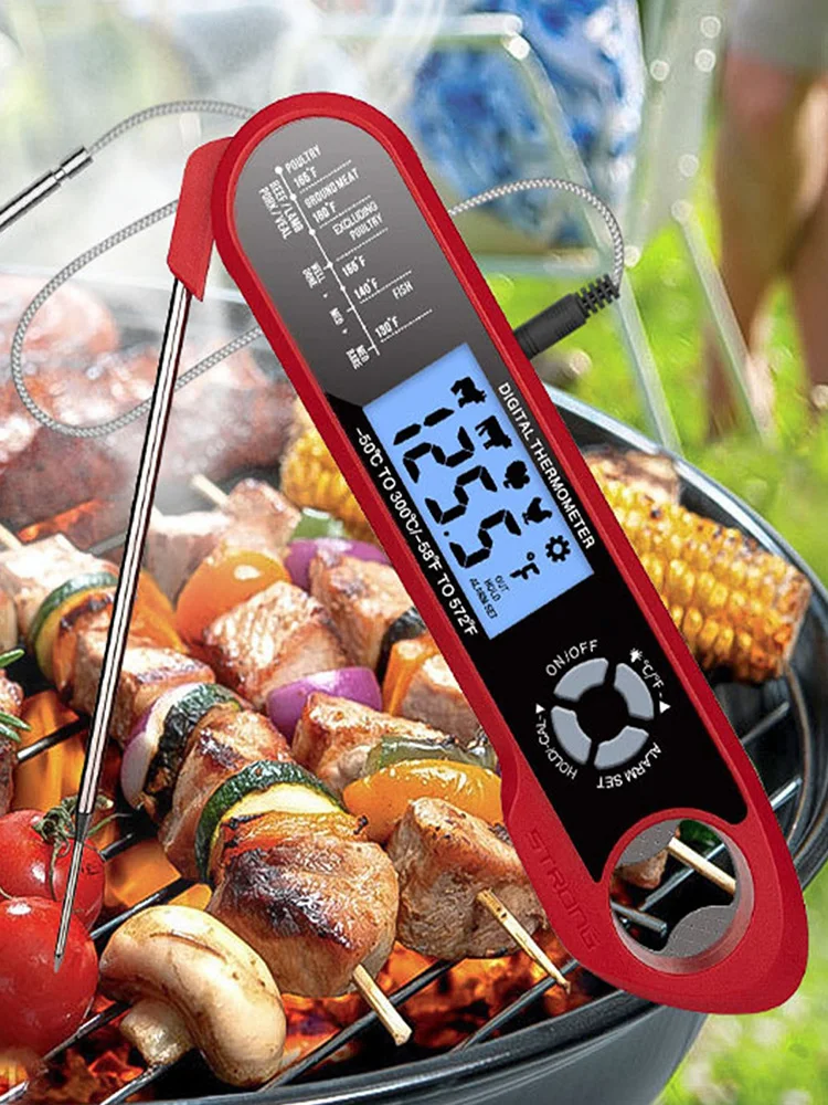 

Цифровой Кухонный Термометр с двойным зондом, кухонные инструменты для приготовления пищи, мяса, жидкости, зонд для мяса, барбекю, молока
