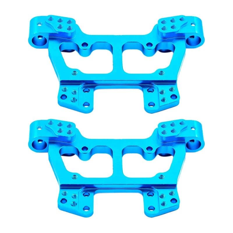 

2X 108022 188022 Aluminum Alloy Metal Front & Rear Shock Tower Mount 08012 Upgrade Parts For 1/10 HSP 94108 94188,Blue