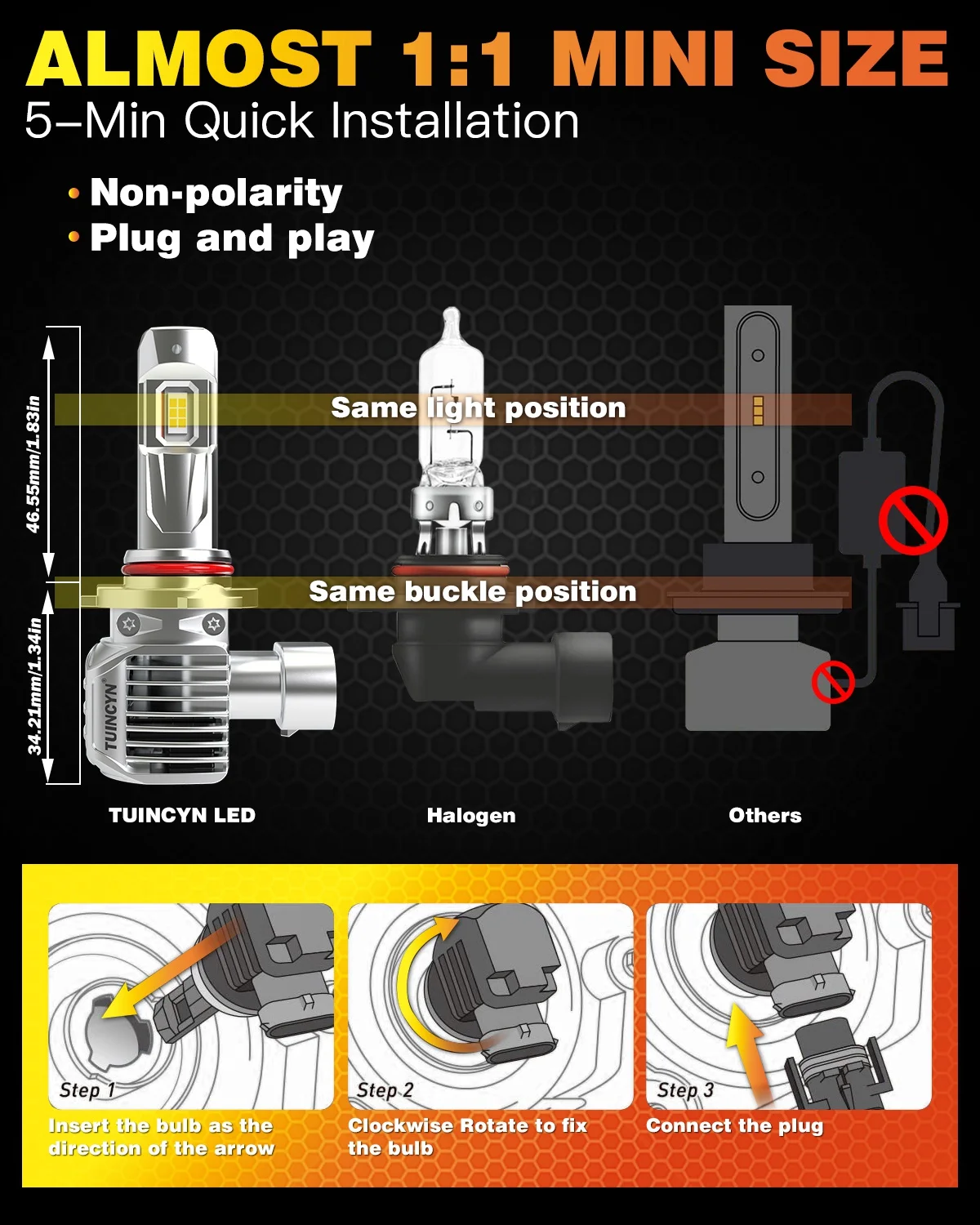 2 шт. автомобильные фары дальнего света 9006 лм 2007 ~ 2018