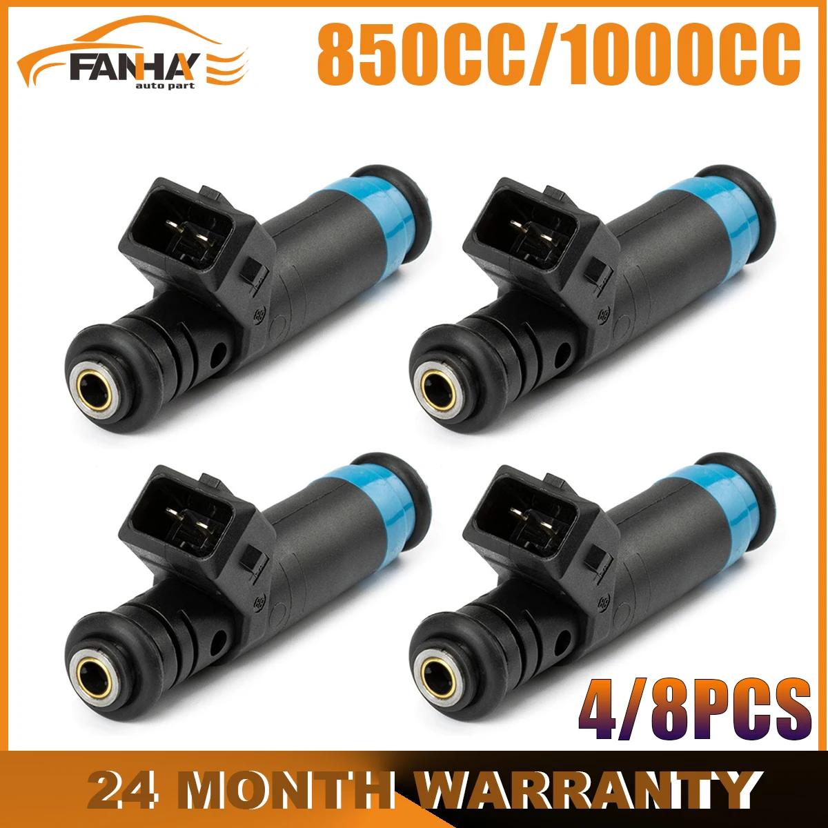 

Топливные инжекторы с высоким сопротивлением для Buick, Ford, BMW, Deka, 80LB, 850cc, 1000cc, EV1, Siemens, FI114992, FI114991, XZGC5009, 4/8 шт.