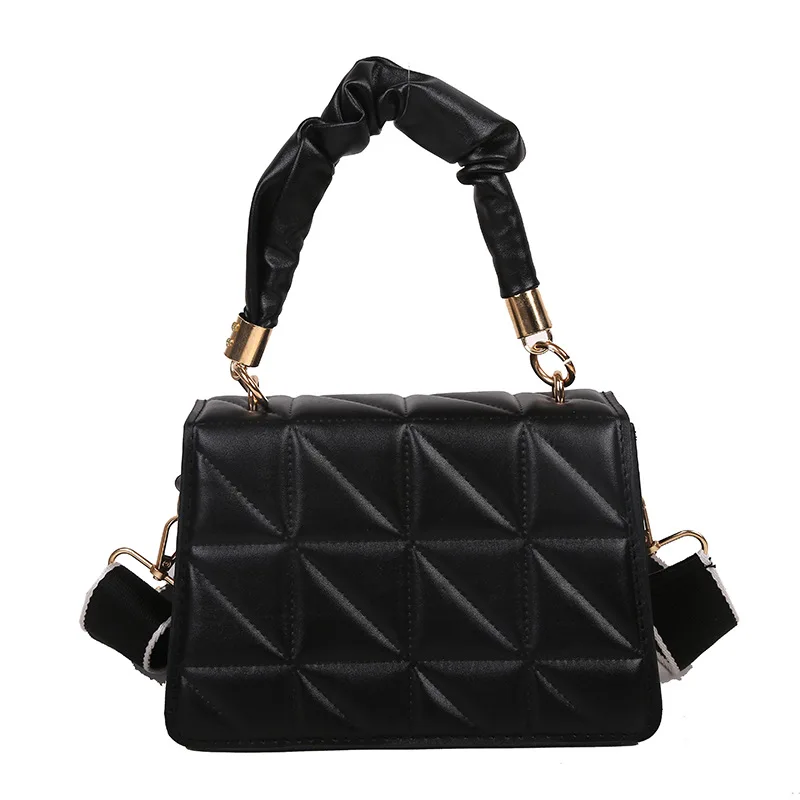 

Fashion Saddle Bag New Small Shoulder Bags for Women High Quality Solid PU Leather Crossbody Female Luxury Messenger Bag