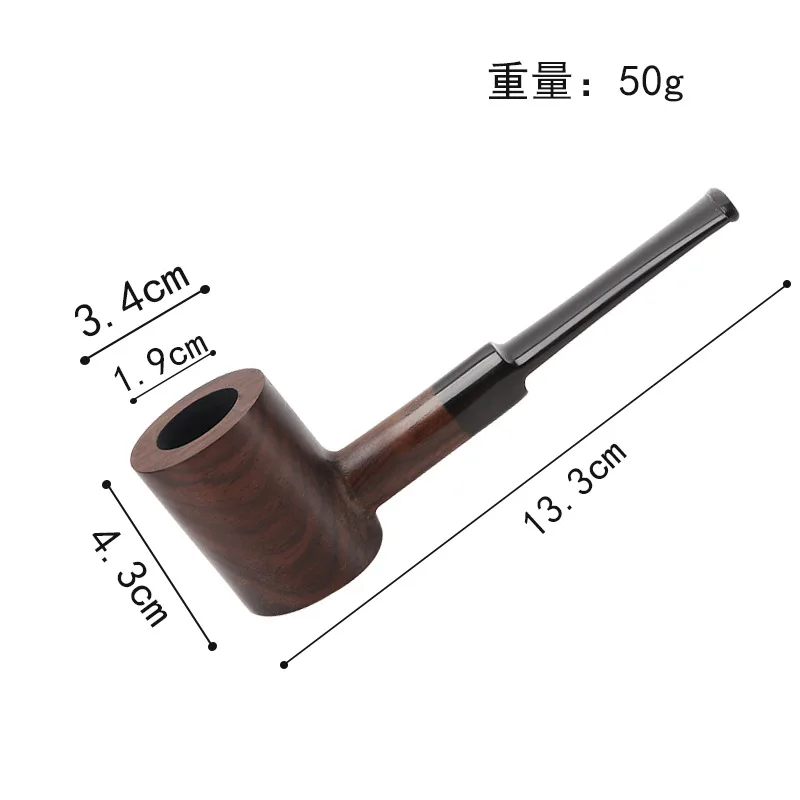 Высококачественная 1 штука модного стиля из эбонита, ручной работы, деревянная курительная трубка с изгибом фильтра вокруг.