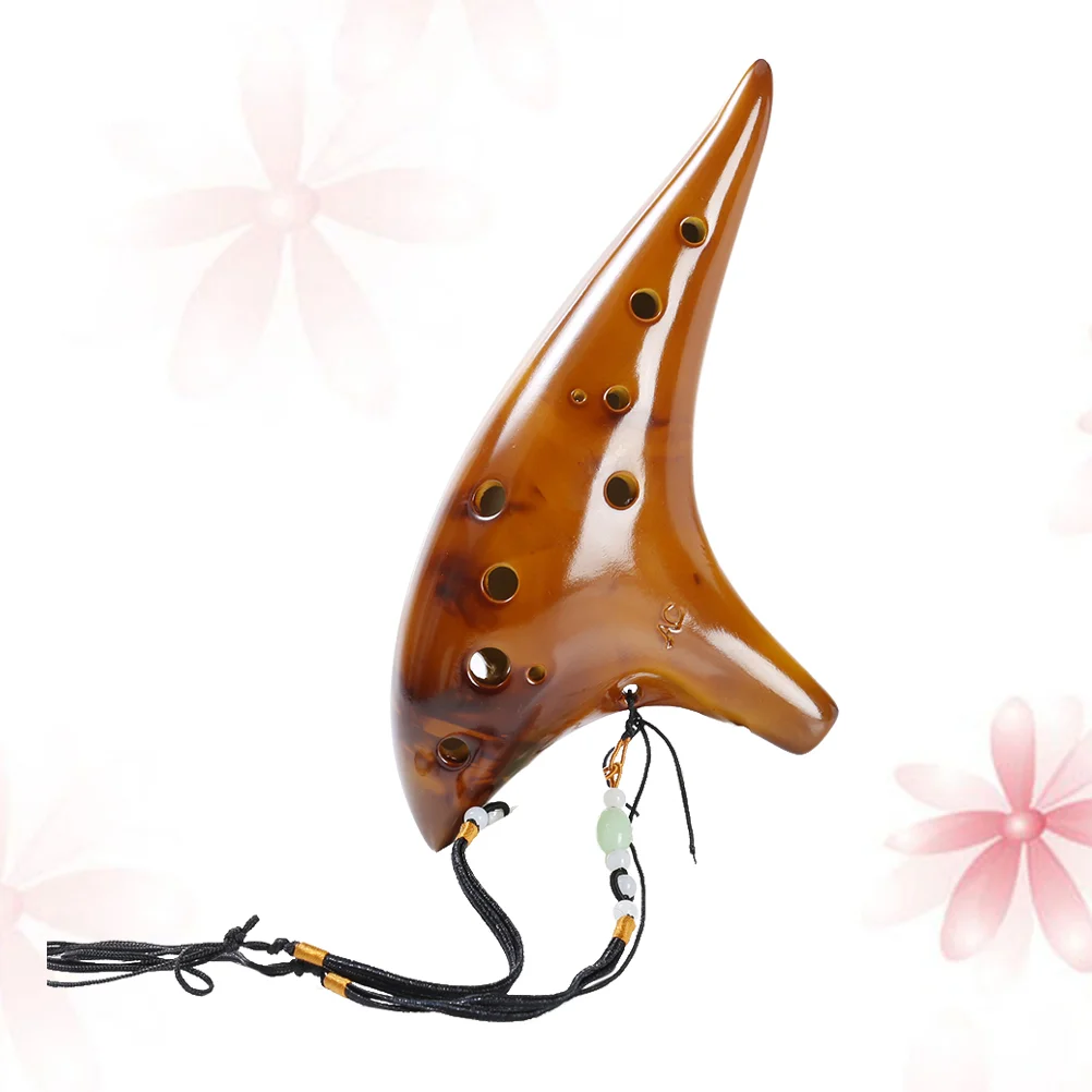 

1 Set of 12 Holes Alto AC Durable Exquisite Instrument Ocarina Flute for Professional Performer