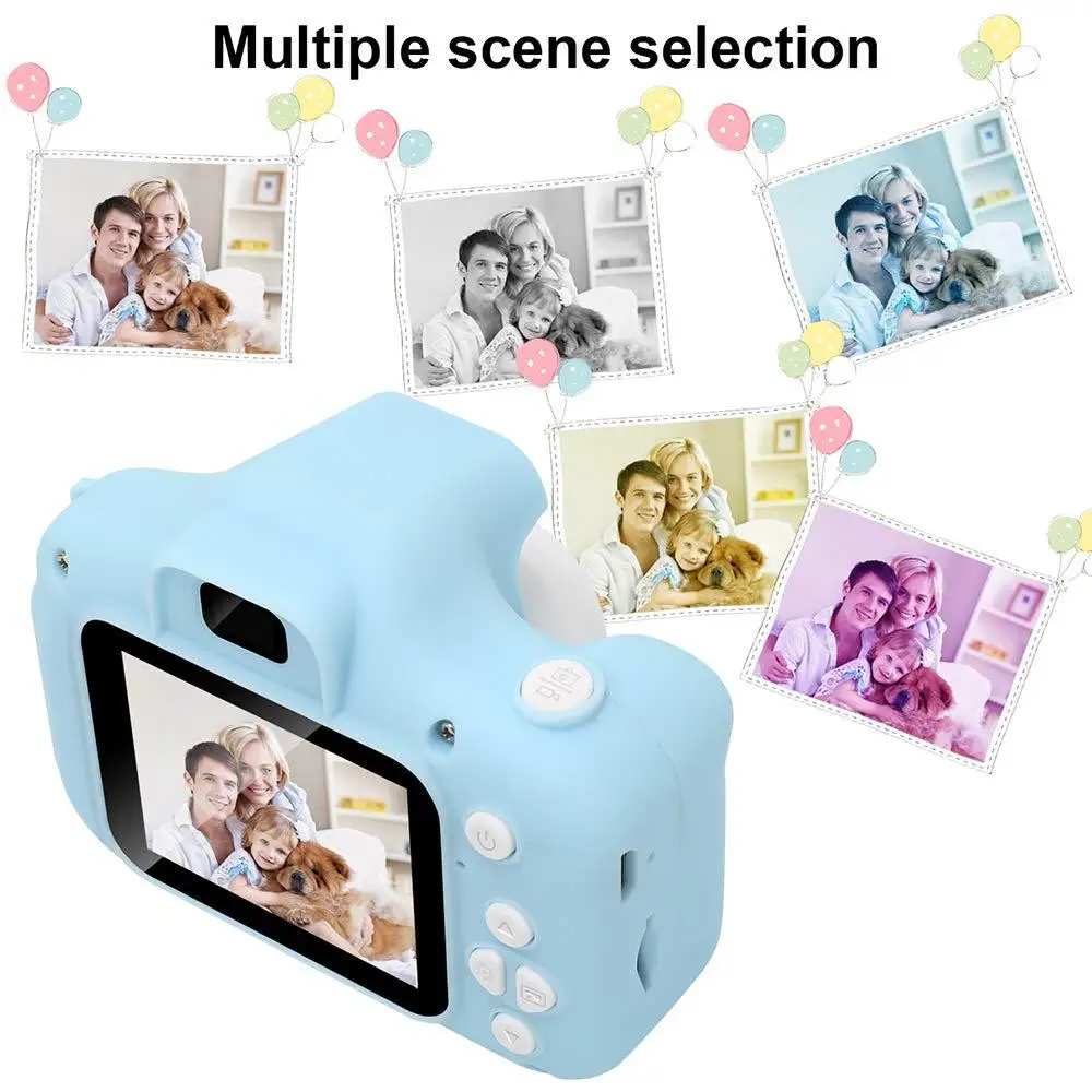 

Mini Cartoon Toys Photo Camera Toys 2 Inch Screen Childrens Kids Digital Camera Video Recorder Camcorder Toys for Kids Gift