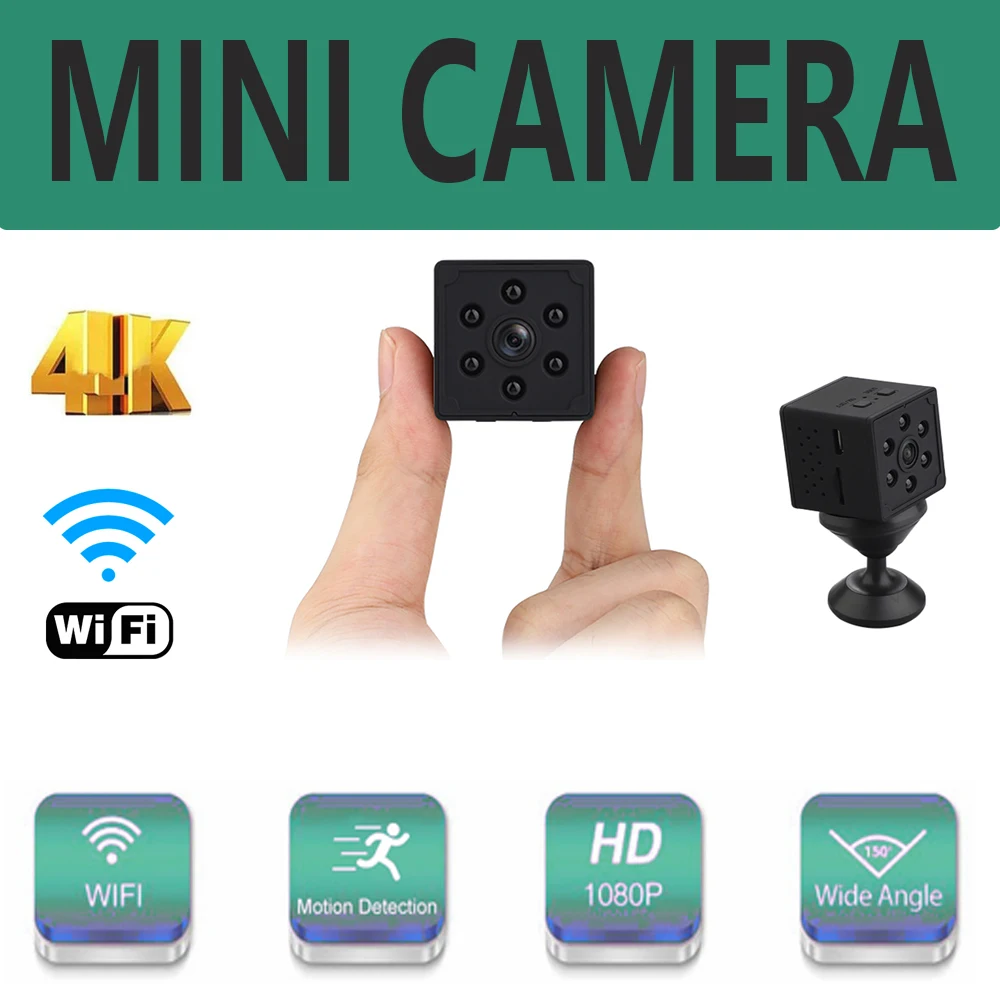 

HD 4K ip cam Wireless Wifi Mini Camera P2P/AP Camcorder Security Remote View Night Vision Motion Detect Micro Cam Recorder