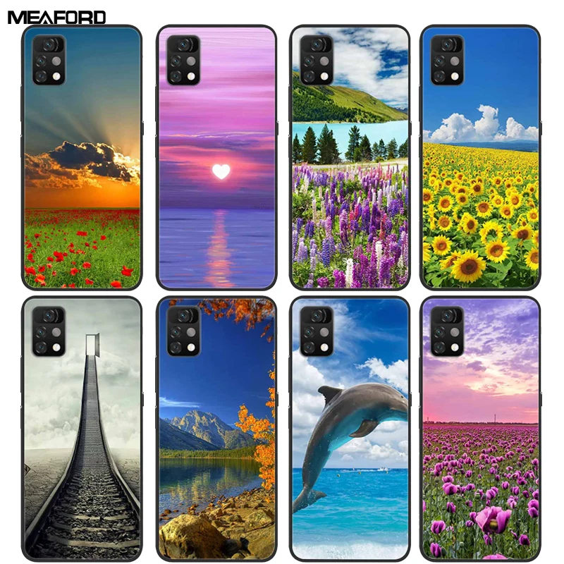 Фото Для Umidigi A7 A9 Pro Чехол A11S A11 Pro Max Power 5S Мягкий Силиконовый ТПУ Черный Морской пейзаж Funda для Umidigi A7Pro A 9 A9Pro чехол №1