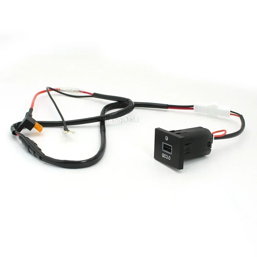 12 В/24 В автомобильный двойной USB-порт для зарядки QC3.0 Type-C разъем блока