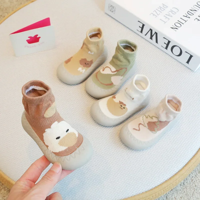 

Baby Socks Shoes Infant Cute Cartoon Kids Boy Shoes Soft Rubber Sole Child Floor Sneaker BeBe Booties Toddler Girls First Walker