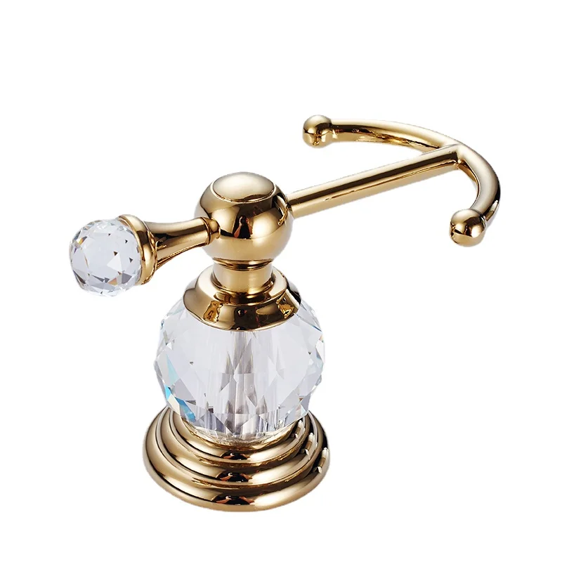 Позолоченный хромированный крючок для пальто и шляпы фурнитура ванной комнаты