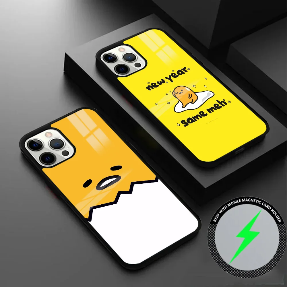 G-Gudetama Чехол для телефона с забавным мультяшным рисунком IPhone 16 15 14 13 12 11 Pro Max Plus Mini