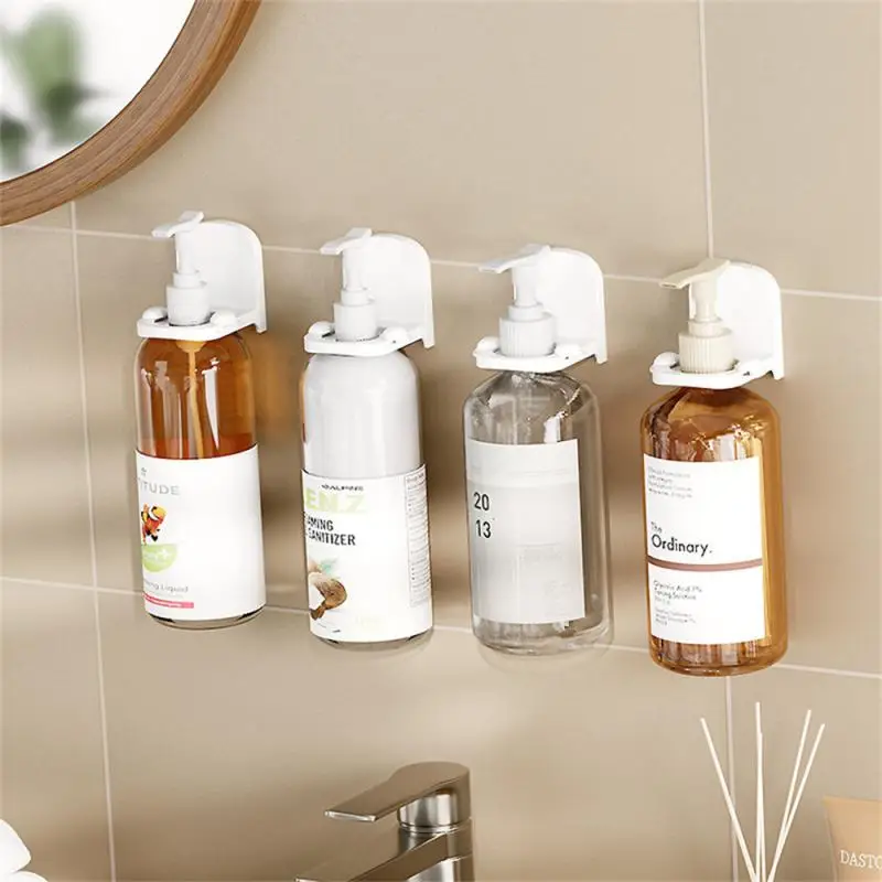 

Bottle Soap Accessories Gel Gel Shampoo Organizer Shower Holder Shelf Wall Bathroom Mounted Liquid Shelves Shower Self-adhesive