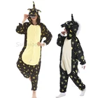 Детская Пижама кигуруми, единорог, мультяшное одеяло, спальные костюмы для малышей, зимний костюм для мальчиков и девочек