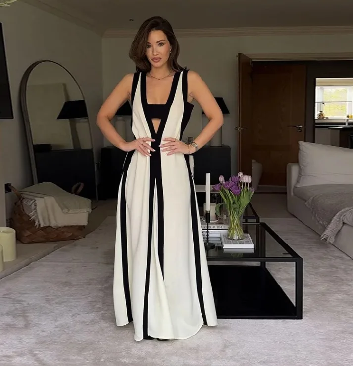 2024 Новое европейское и американское сексуальное двустороннее контрастное