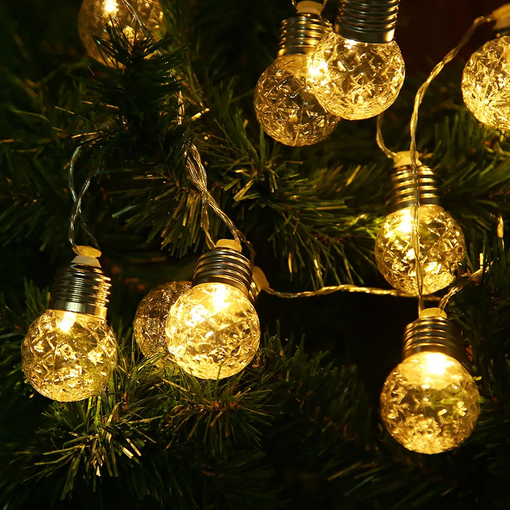 

20LED String Light LED Wedding Pineapple Balls Decorations Solar for Home Fairy for Party Ornaments Outdoor Lights