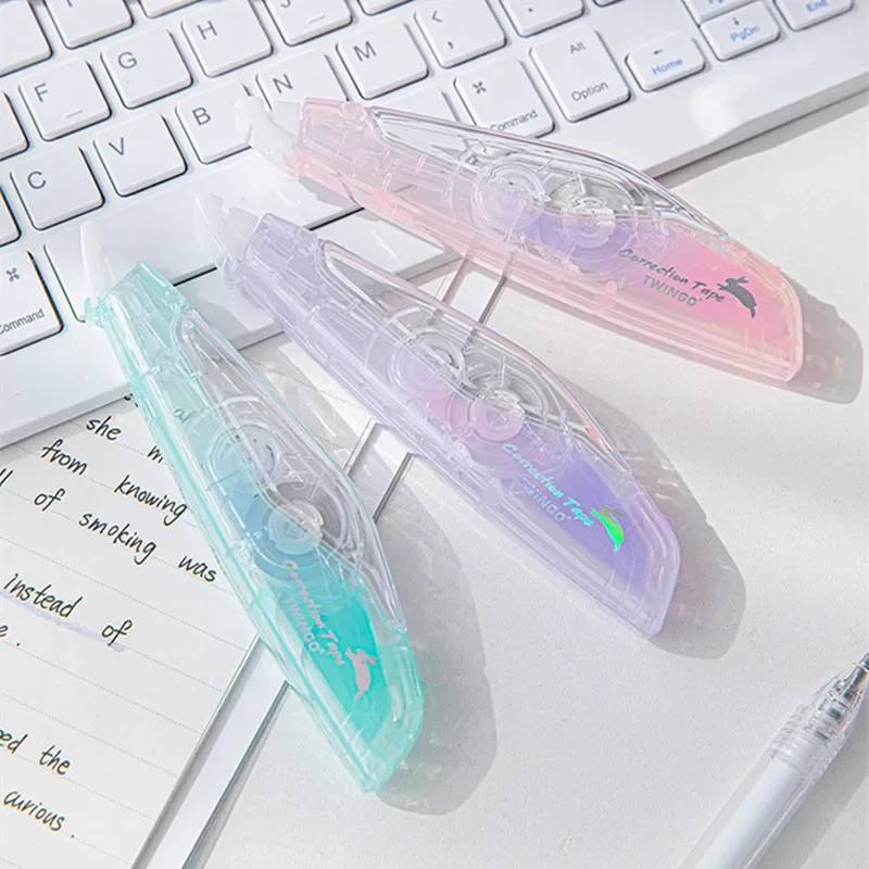 

1 Piece Gradient Color Correction Tape Fashion Rabbit Simplicity Solid Color Stationery Correction Tape Kawaii Student Supplies