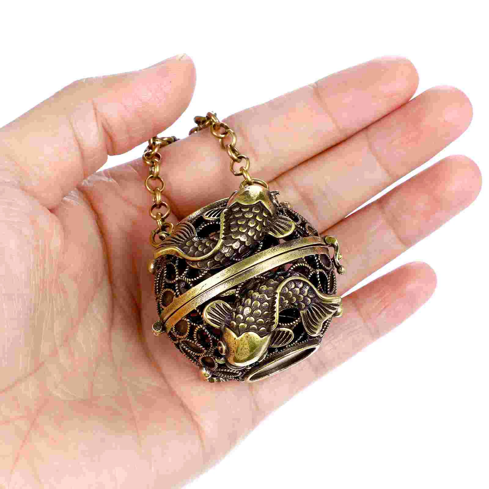 Ароматерапевтическая машина шарик подвеска декор цепочка медная горелка