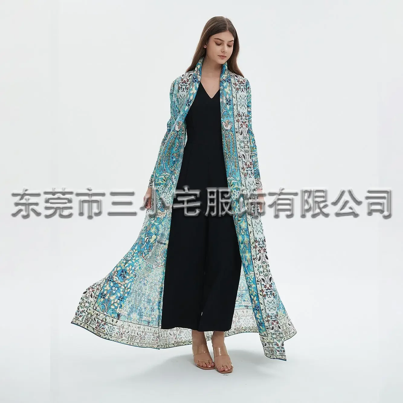 Женское плиссированное платье длинное пальто-Тренч в арабском стиле с длинным