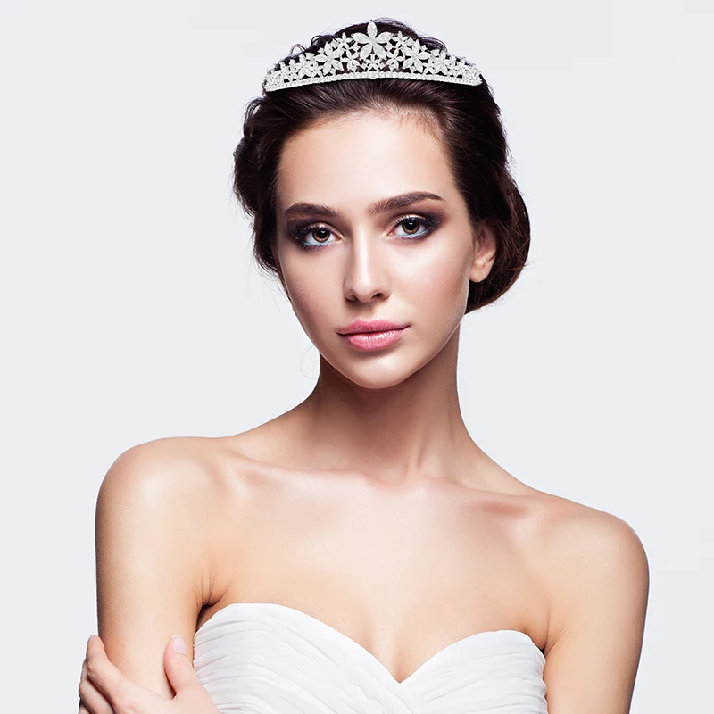 Изысканные тиары и короны YYSUNNY с кристаллами в стиле принцессы для женщин