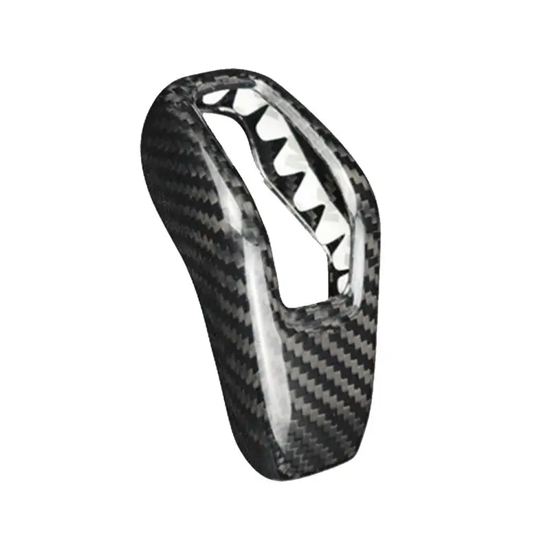 

Car Gear Shift Head Knob Cover Trim Sticker For Rover Jaguars XEL Gear Head Centre Gear Knob Cover Carbon Fibre Patch Gear Cover
